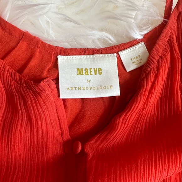 Anthropologie Maeve Zelda Open Shoulder Top - Picture 2 of 4